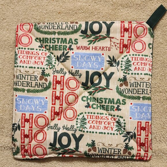 Pot holder - Ho, Ho, Ho / Christmas Cheer - Picture 1 of 3